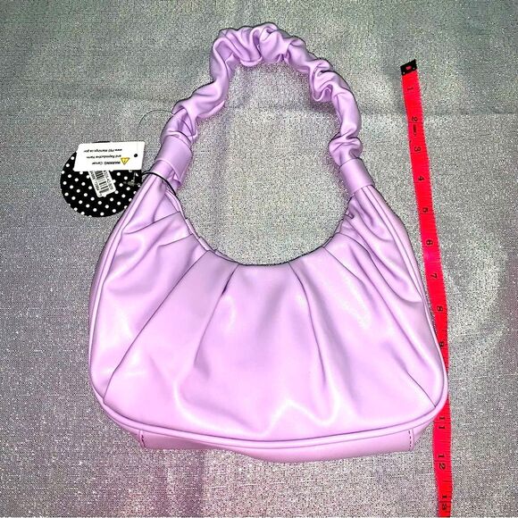 lavender Lilac Ruched Shoulder Bag – NWT - Picture 2 of 3